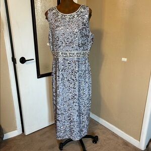 Slate Blue Sequin Dress